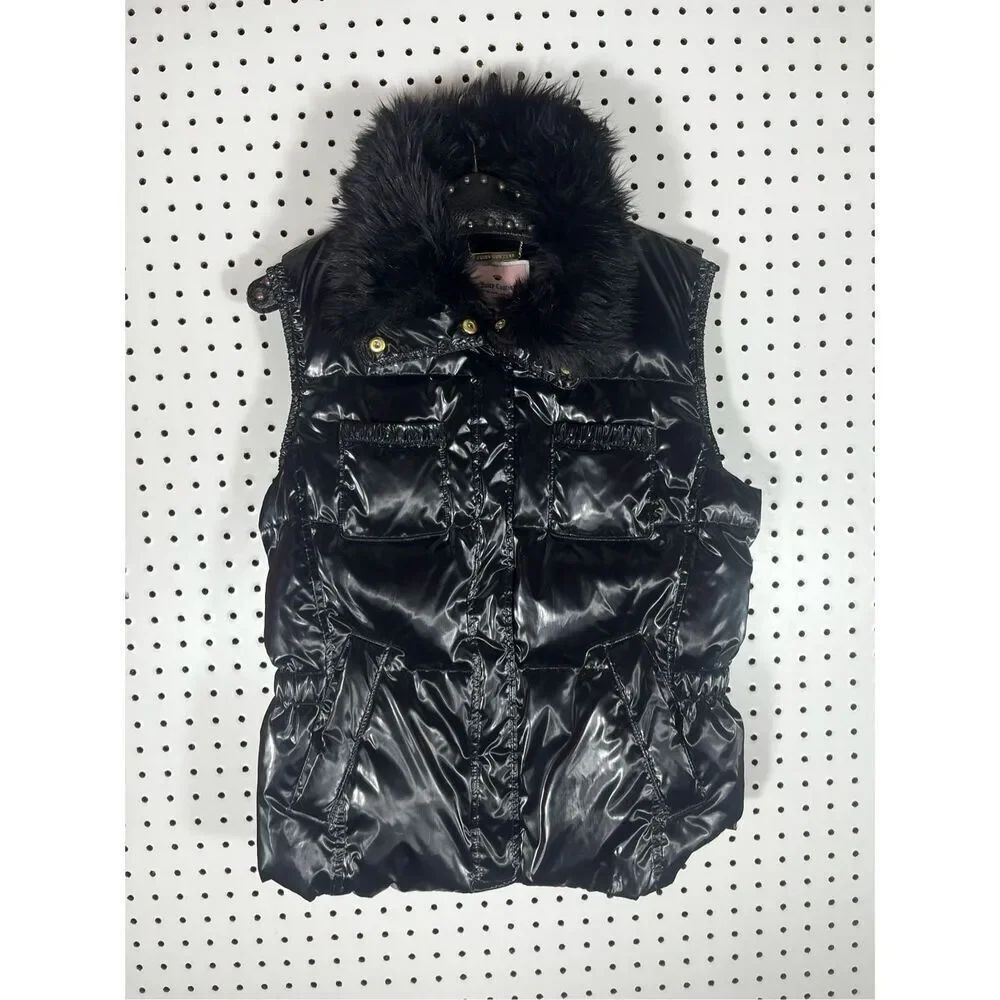 Juicy Couture faux fur vest size L